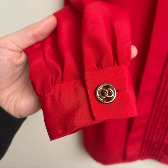 Worthington Vintage Red Blouse - Picture 6 of 14